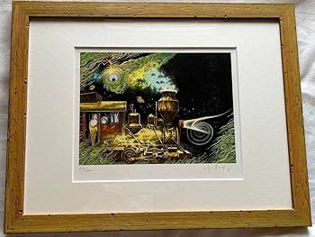 Amazon.co.jp: 水木しげる 版画 幽霊電車 ゲゲゲの鬼太郎 : おもちゃ