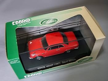 Amazon | エブロ 1/43 トヨタ1600GT 5 1967 レッド 完成品 | ミニカー