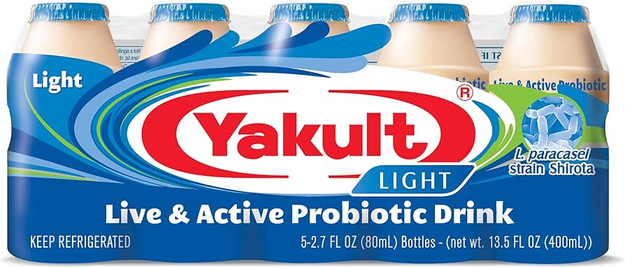 Amazon.com: Yakult Probiotic Drink Light, 2.7 fl oz Bottle, Pack