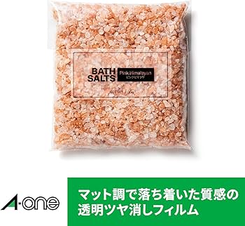 Amazon | エーワン ラベルシール レーザー ツヤ消しフィルム 透明 A4