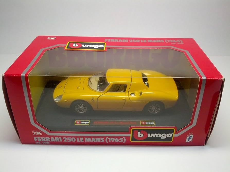 BBURAGO FERRARI 250 LE MANS 1965 COD 0506 SCALE 1-24 DIE CAST