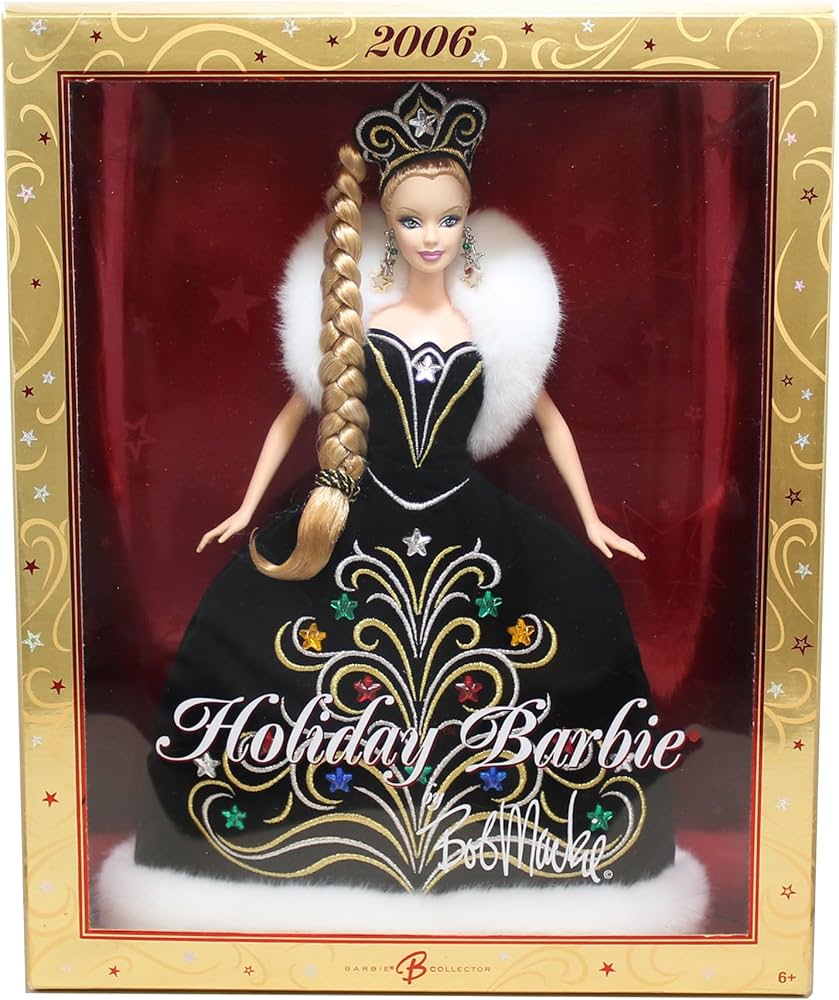 Amazon.com: Barbie 2006 Holiday Doll by Bob Mackie : Toys & Games