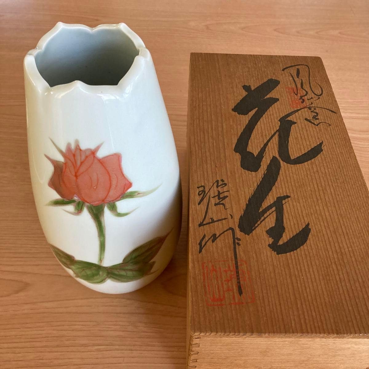 唐銅桂華堂作饕餮文花器花瓶平安金英堂正修識箱VR4933C