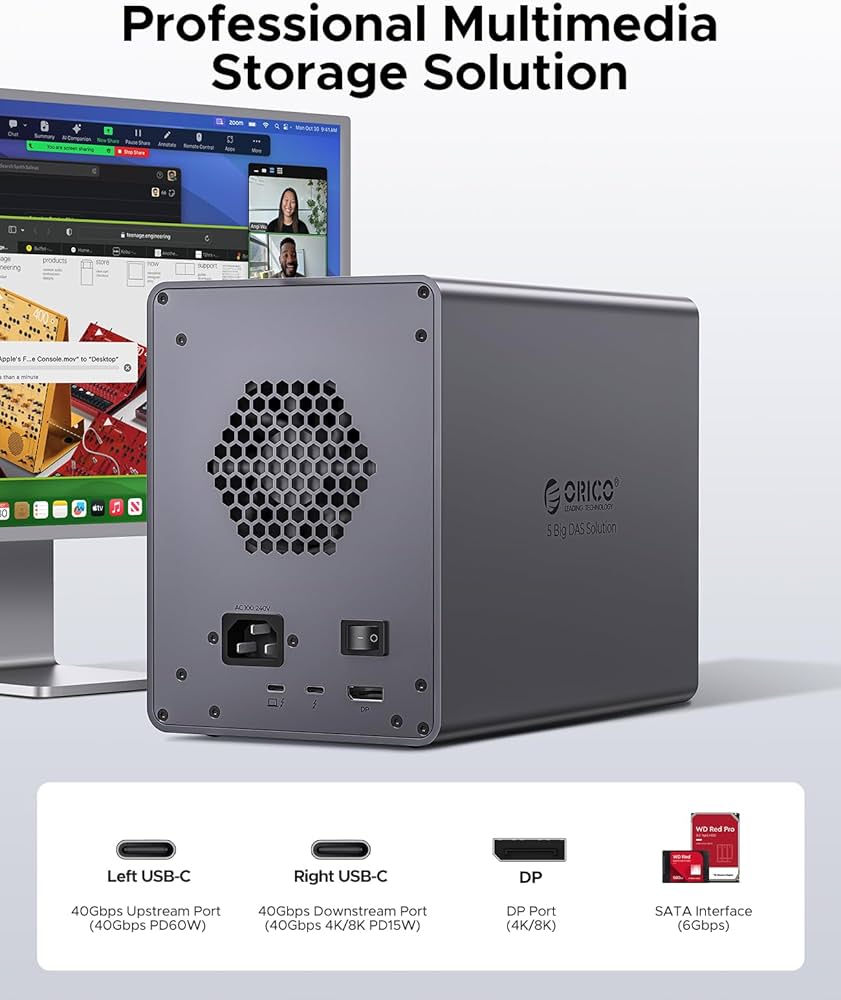 O173 HDDケース 5台 40Gbps出力 ハブ拡張機能付き 購入 3.5インチ O173