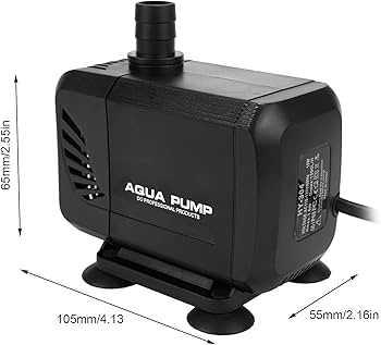 Amazon.co.jp: LNSTUDIO 水中ポンプ 吐出量1500L/H 最大揚程1.5M