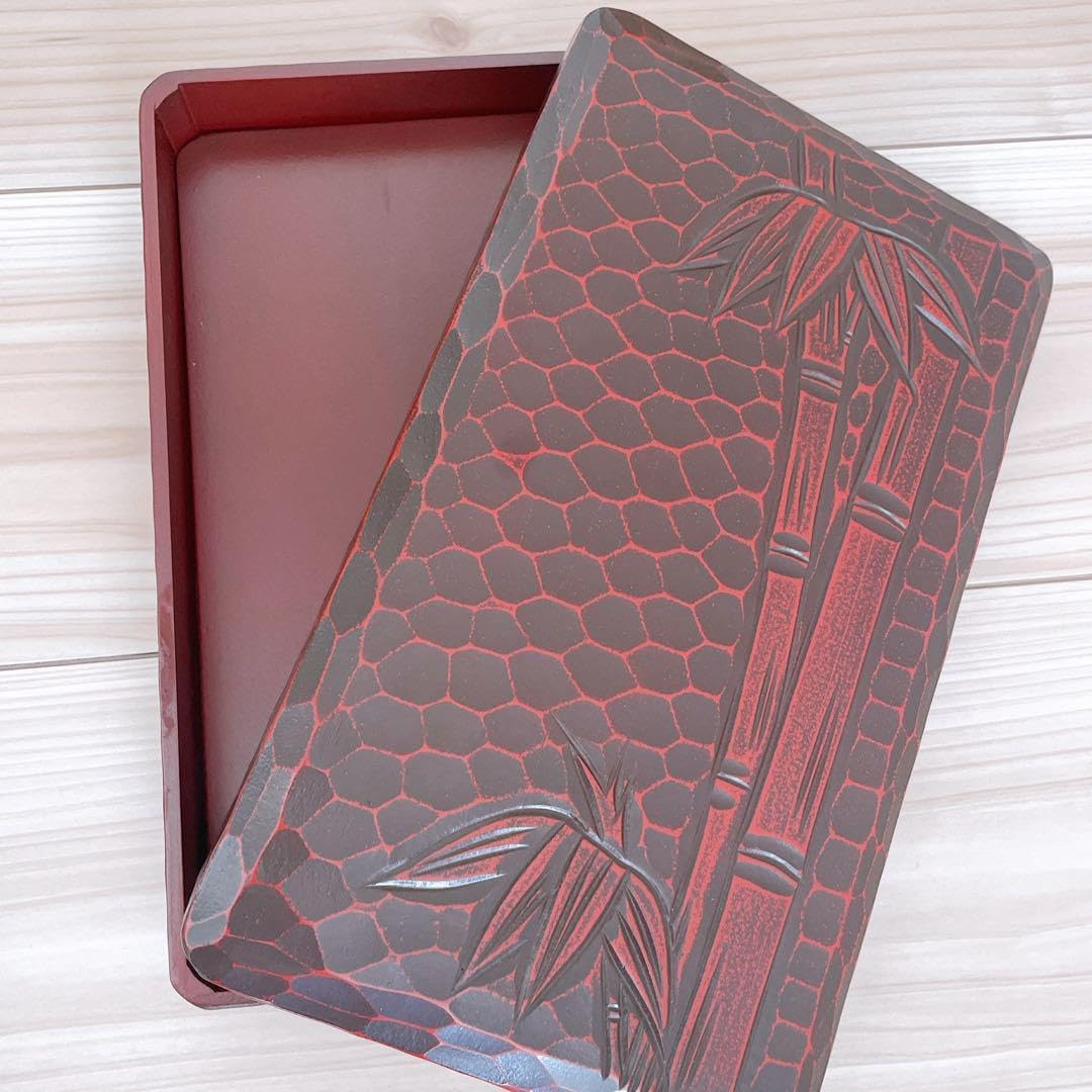 政】28901 鎌倉彫硯箱 小枝の小鳥 すずり箱 筆箱 習字 端渓 和紙 骨董 古物