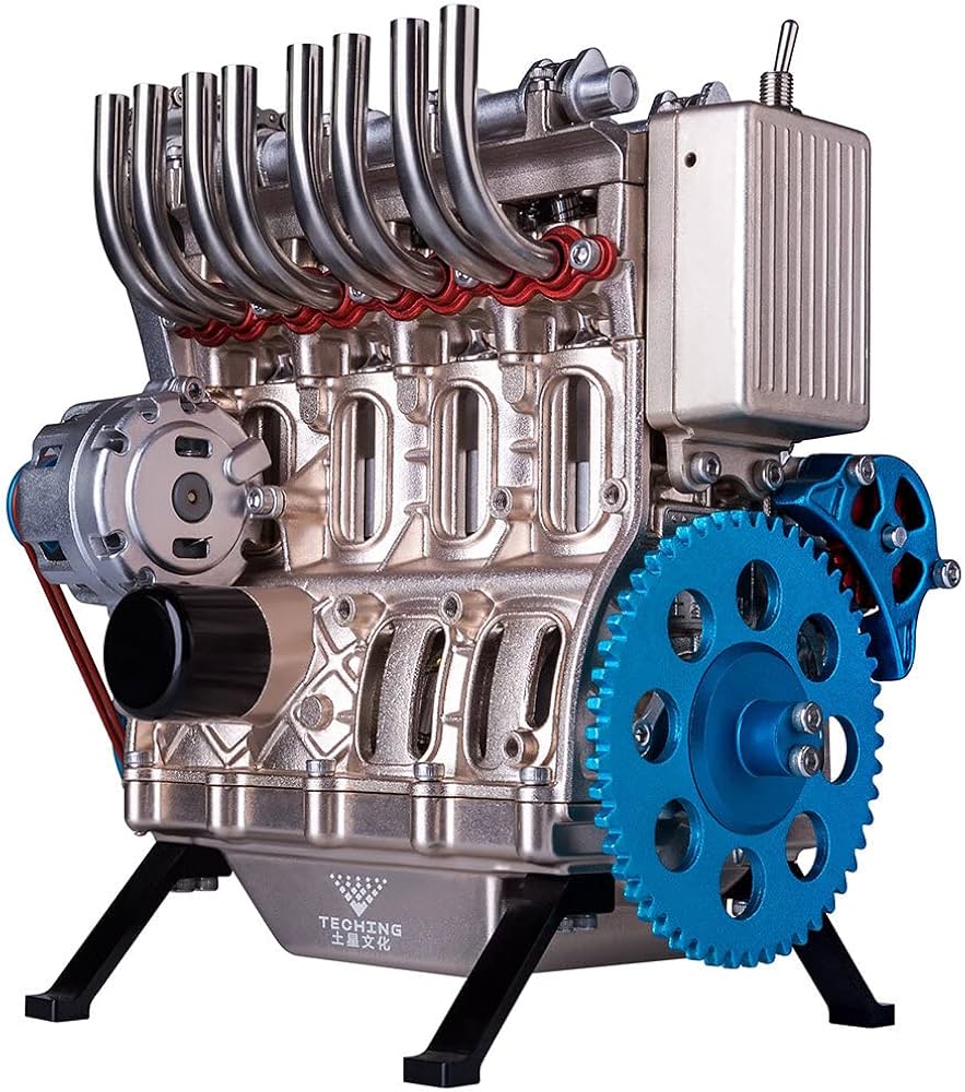 土星エンジン直列4気筒エンジンモデル フルメタル組み立てキット