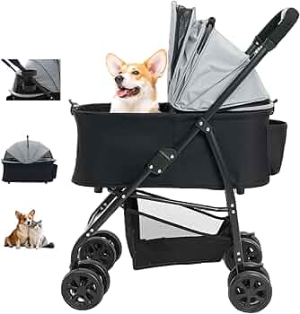 Amazon.co.jp: Fantoxcyペットカート、犬用ベビーカー、小型・中型犬に