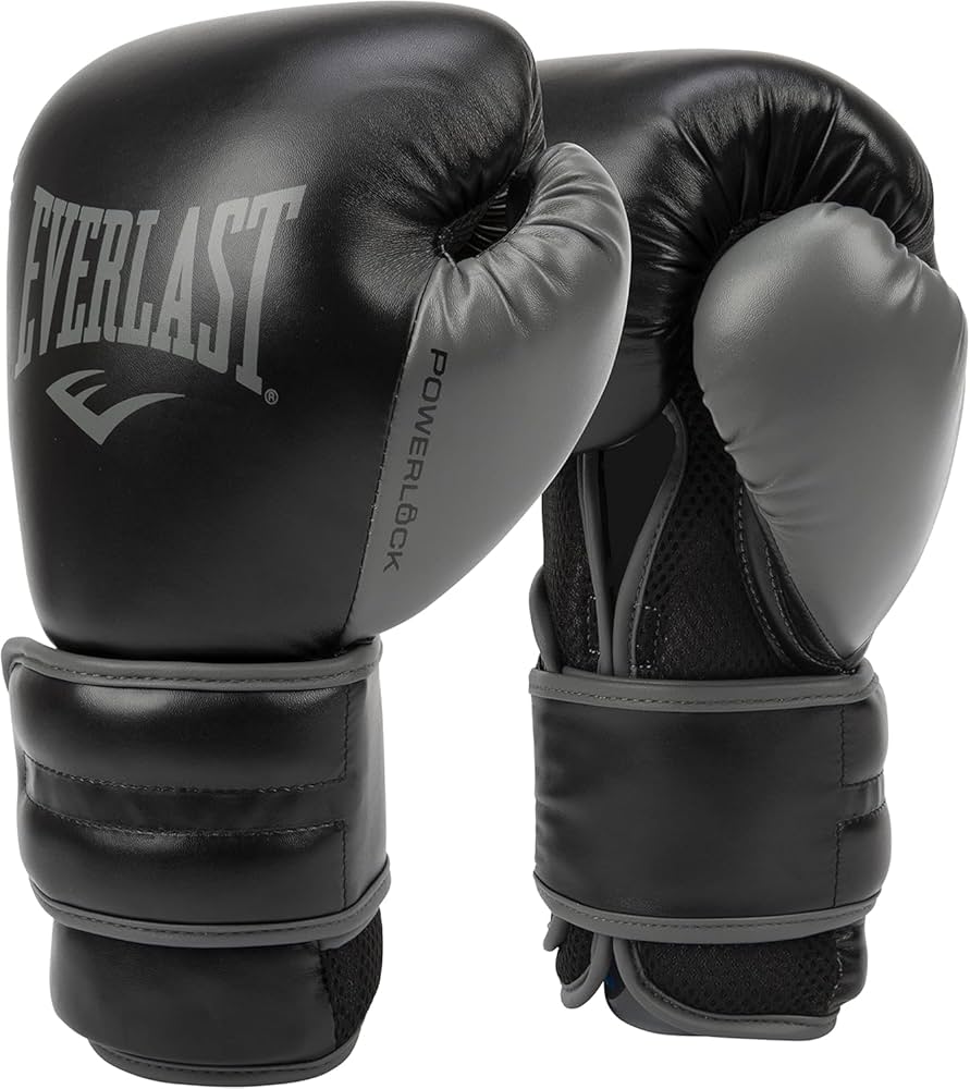 Amazon | PowerLock2 Training Glove 14Oz Black/Gray | Everlast