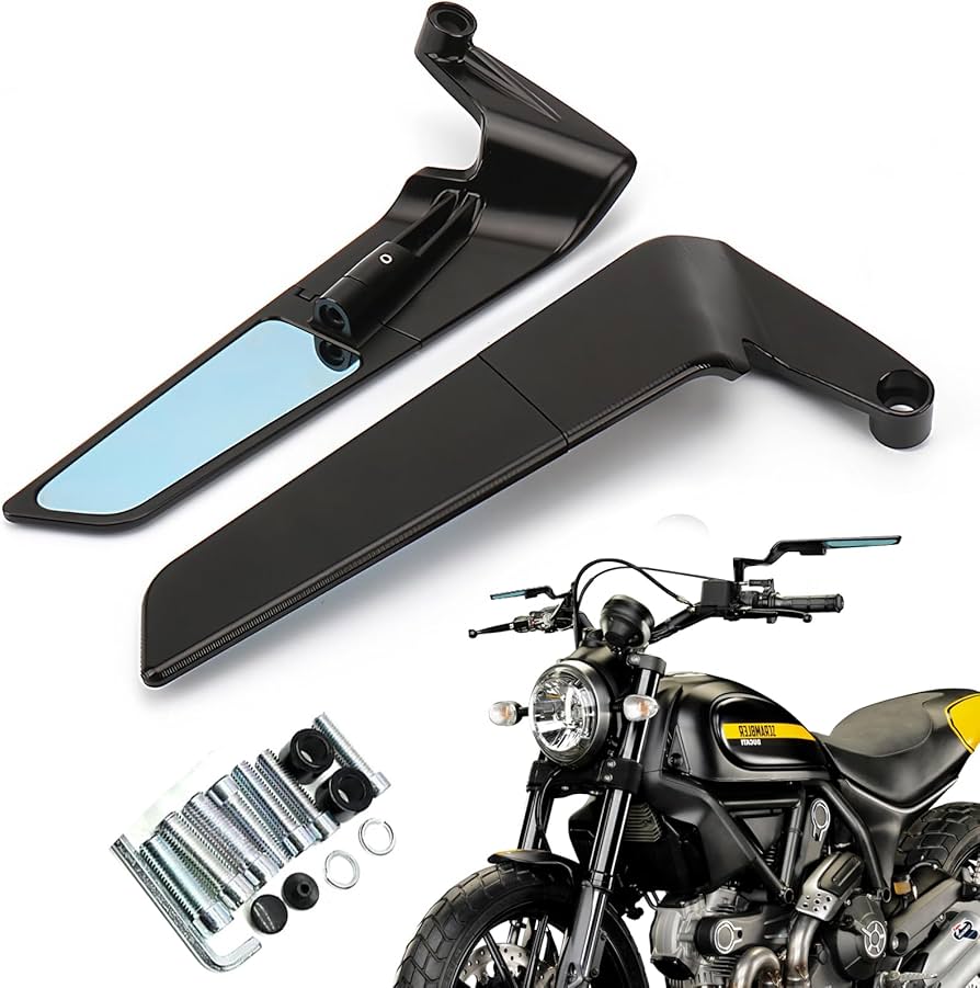 Amazon | Pacify バイク ミラー ステルスミラー 調整可能 左右セット