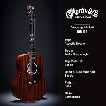 Amazon | Martin D Jr-10E-01 2490185 エレアコギター マーチン