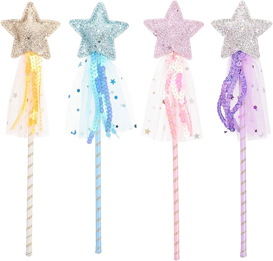 Amazon.co.jp: 魔女 スティック 五芒星 魔法のステッキ おもちゃ