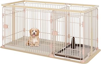 Amazon | Petnniko 犬 ケージ 犬 ゲージ 幅146×奥行68×高さ70cm 小中