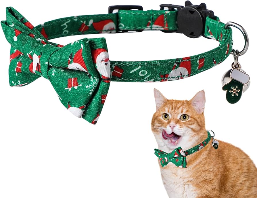 クリスマス(赤⑤)わんちゃん猫ちゃん用首輪