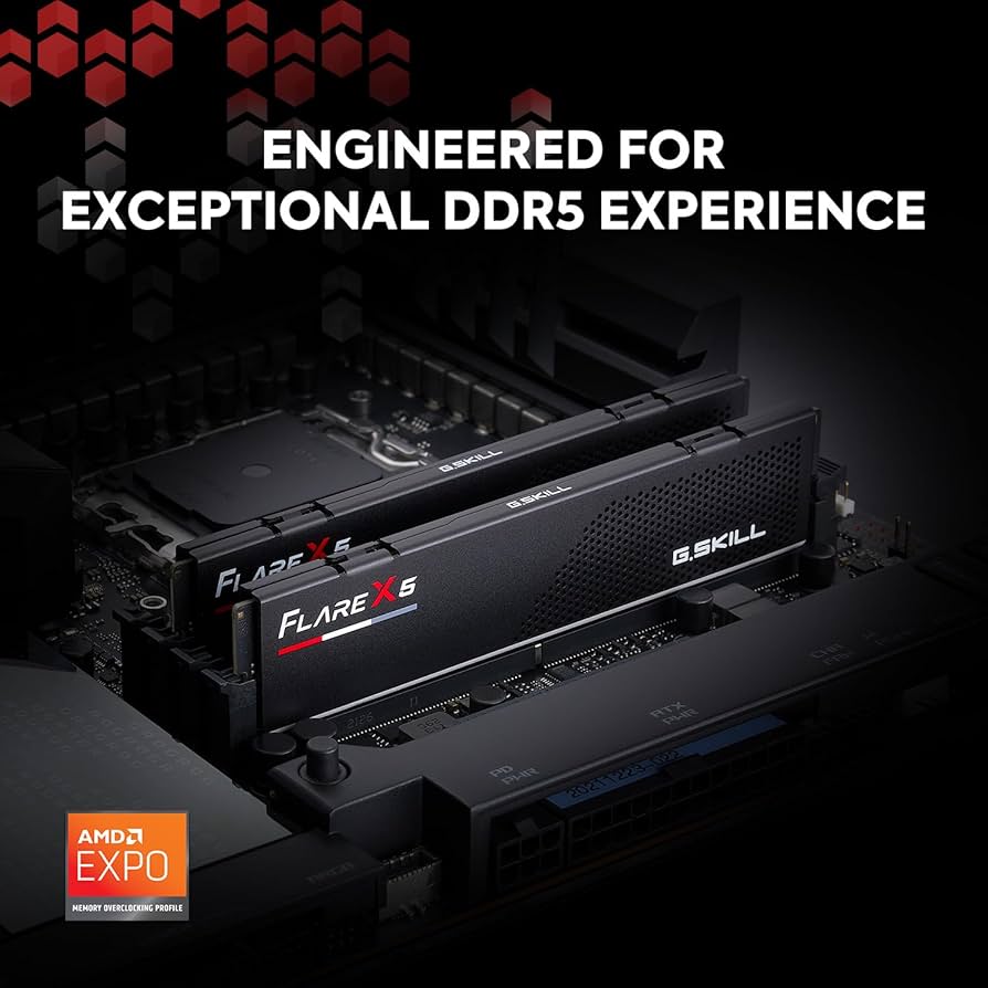 G.SKILL Flare X5 Series DDR5 RAM (AMD Expo) 32GB (2x16GB) 6000MT/s