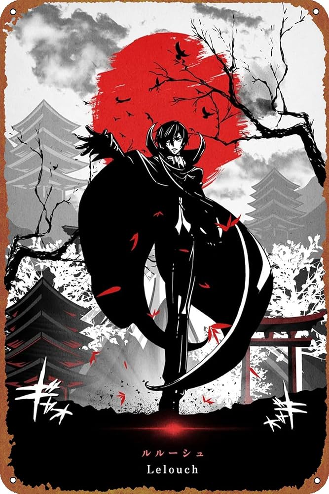 Amazon.com: Code Geass Anime Japanese Character Vintage Metal Sign