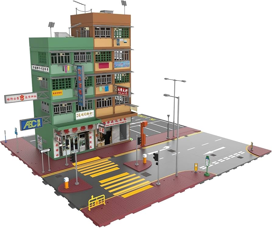 Amazon | Tiny City Bd7 香港旧市街 ジオラマビルセット Ver.4