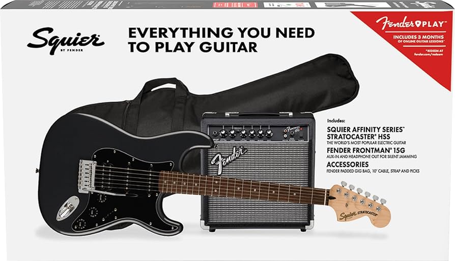 Amazon.com: Squier Affinity Series Stratocaster Packs Electric