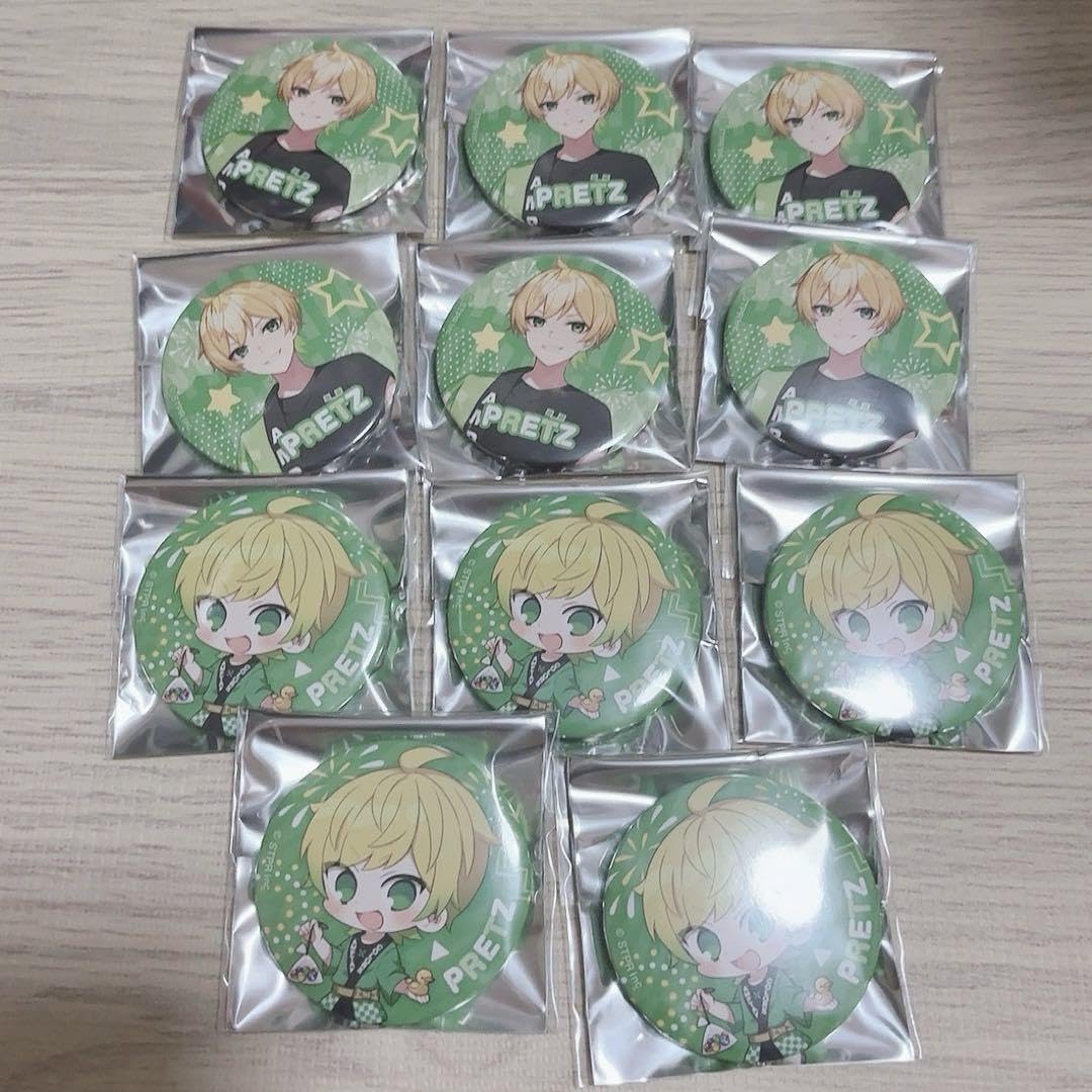 ぷりっつ 缶バッジ 夏グッズ 2022年 ぷりっつ 缶バッジ 夏グッズ 2022
