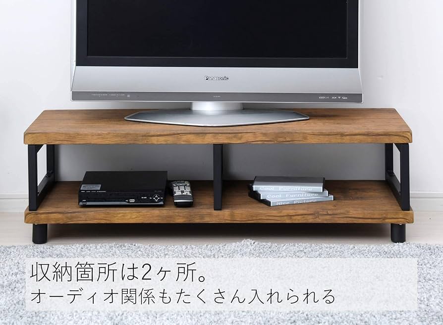 Amazon｜山善(YAMAZEN) テレビ台 ローボード 組立品 幅100 42型TV対応