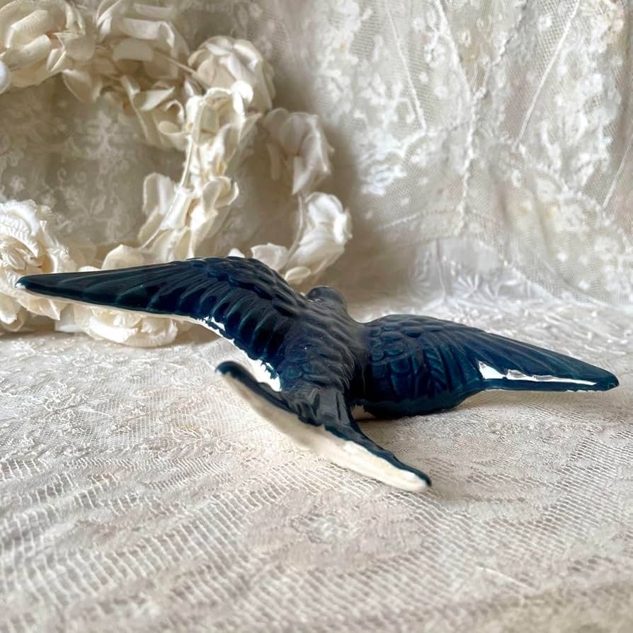 Verandar 陶器ツバメのオブジェ2個セット② フランスアンティーク