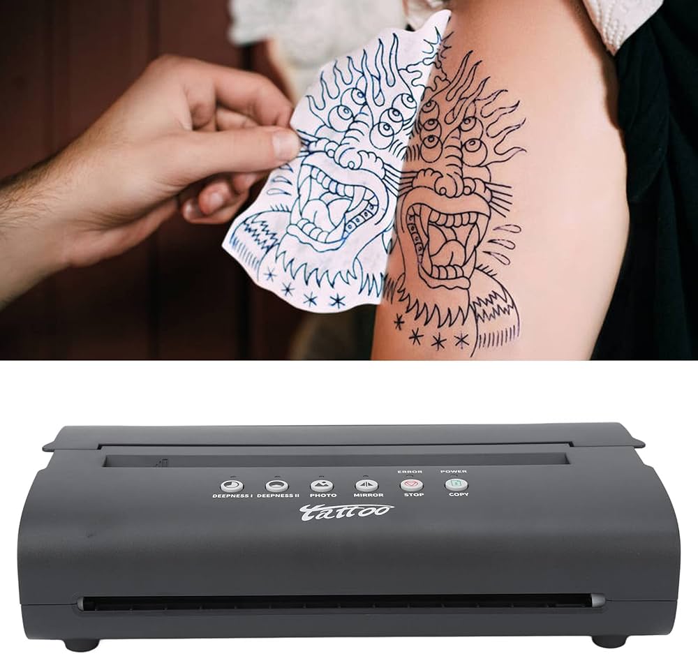 Amazon.co.jp: タトゥー転写ステンシルマシン、高速低ノイズタトゥー