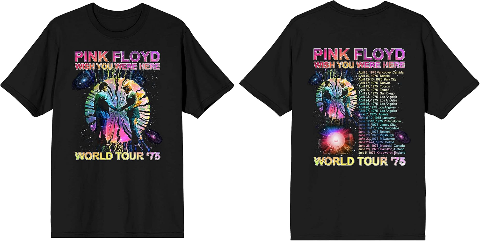 Amazon.com: Pink Floyd Wish You were Here World Tour '75 Men's