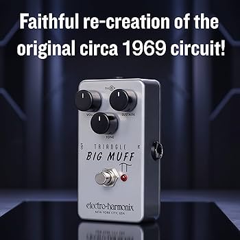 Amazon.com: Electro-Harmonix Triangle Big Muff Pi Fuzz Pedal
