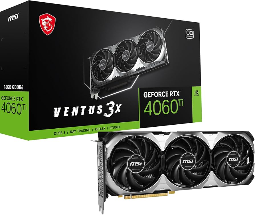 Amazon.com: MSI GeForce RTX 4060 Ti Ventus 3X 16G OC Graphics Card