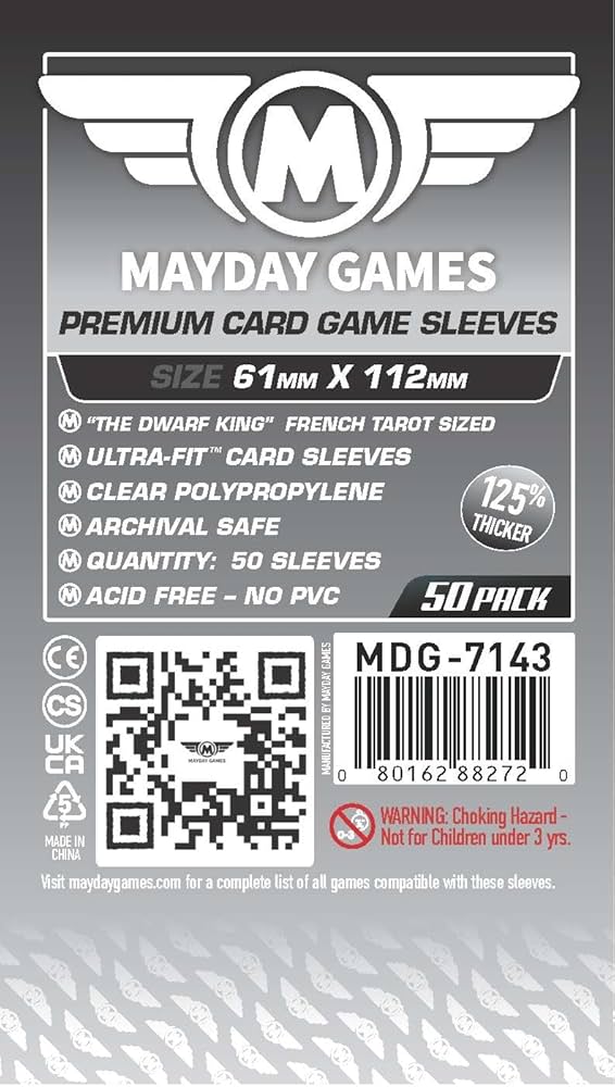 Amazon.com: 50 MayDay 61 x 112 Dwarf King French Tarot Premium