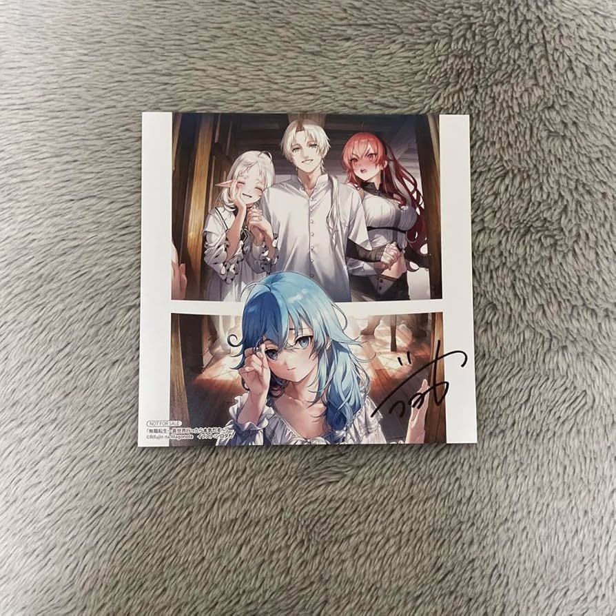 無職転生 サイン入り ミニ色紙 アニメイト 第1弾 イラストカード