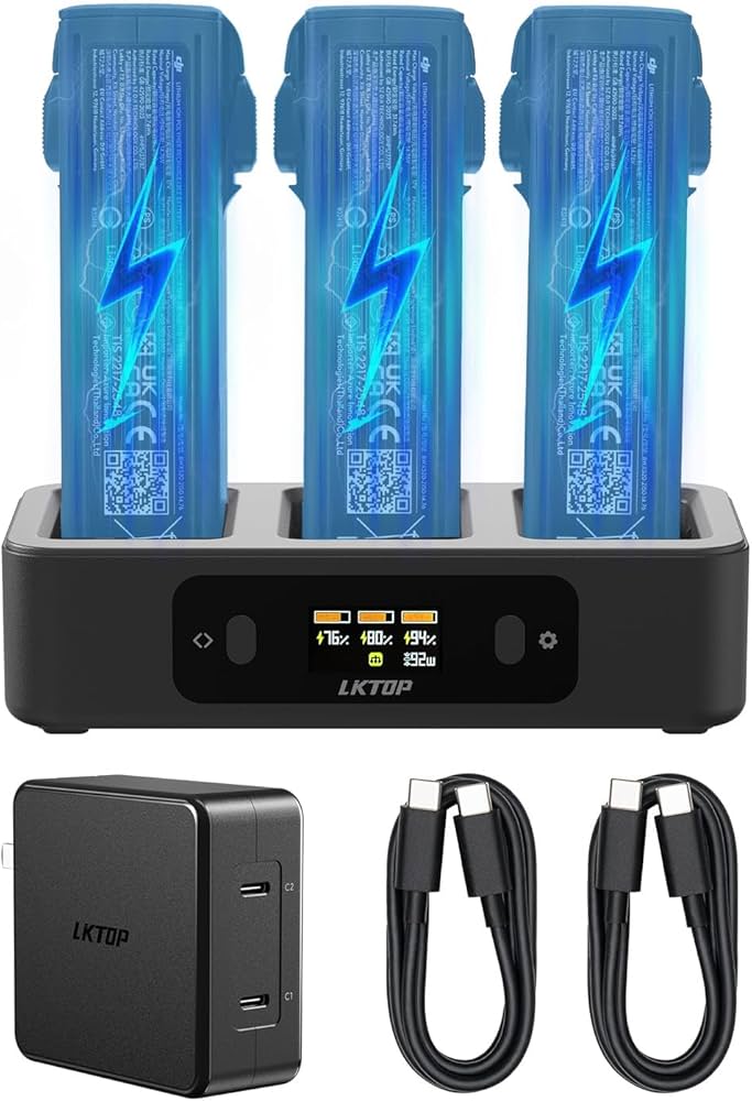 Amazon.com: LKTOP 100W Avata 2 Battery Charging Hub Kit for DJI