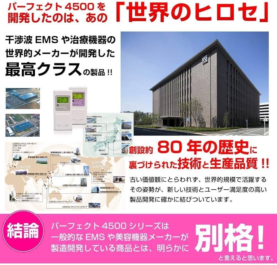 Amazon.co.jp: パーフェクト4500HOT EMS ems 干渉波EMS 顔用EMS 公式