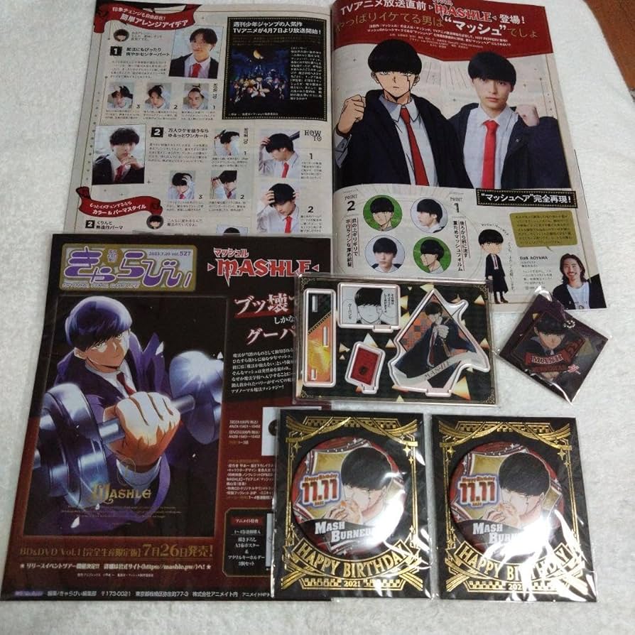 Amazon.co.jp: マッシュル バースデー缶バッジ マッシュバーンデッド