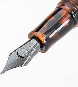 Amazon | Conklin 万年筆 オールアメリカン万年筆 - スタブニブ 万年筆