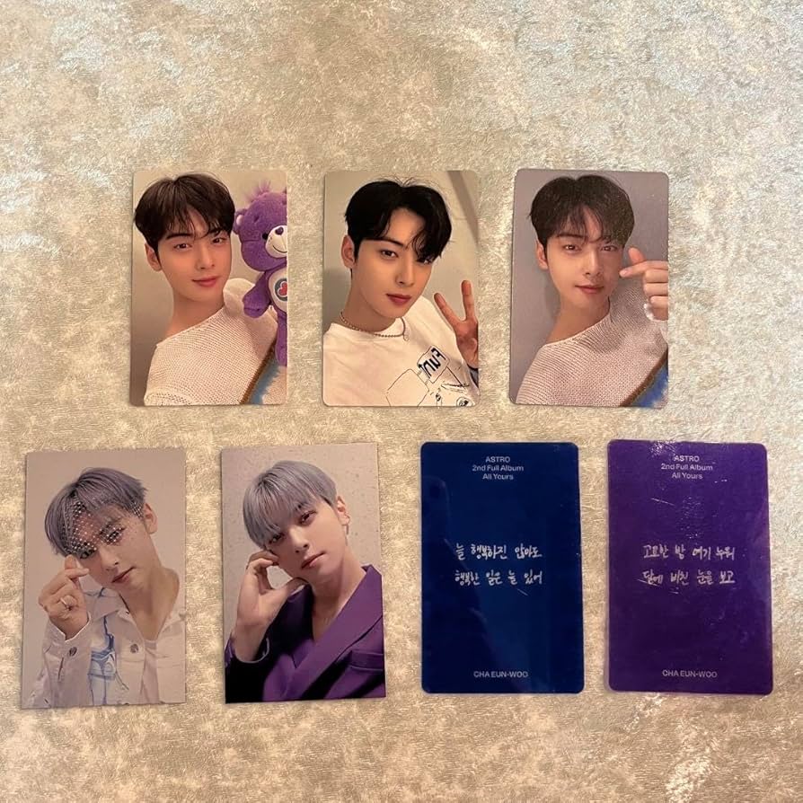 ASTRO ウヌ riseup トレカ ポラロイド チェキ 透明 4枚セット ASTRO