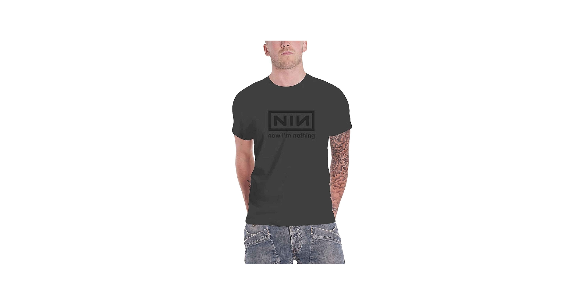 Amazon.com: Nine Inch Nails Now Im Nothing Classic Logo Official