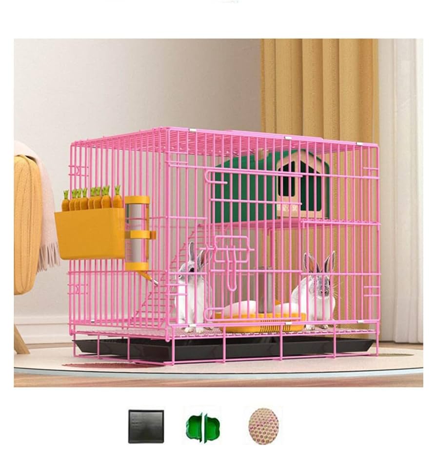 うさぎケージ ウサギケージ 小動物 ペット用品 ピンク 【公式通販】