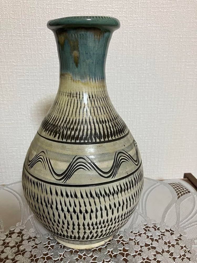 小鹿田焼 飾壺 壷 花器 花入 花瓶 年代物 小鹿田焼 飛び