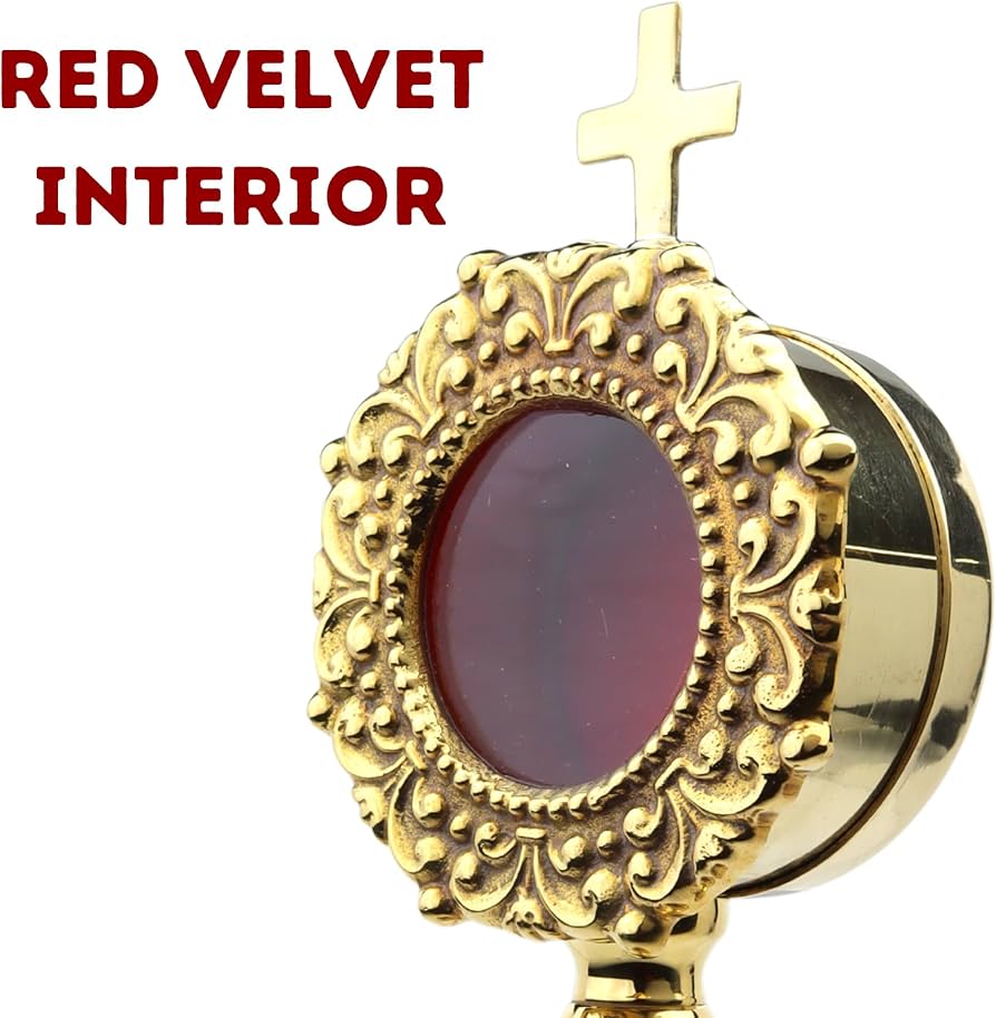 Amazon.co.jp: Needzo ミニ真鍮製遺物入れ 高光沢の聖遺物ホルダー