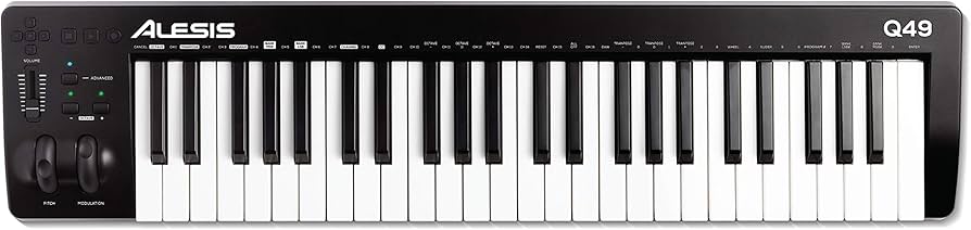 Amazon.co.jp: Alesis USB MIDIキーボード コントローラー 49鍵 フル