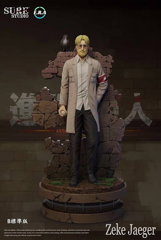 進撃の巨人 エレン ジーク 2体 ガレージキット ガレキ スタチュー①