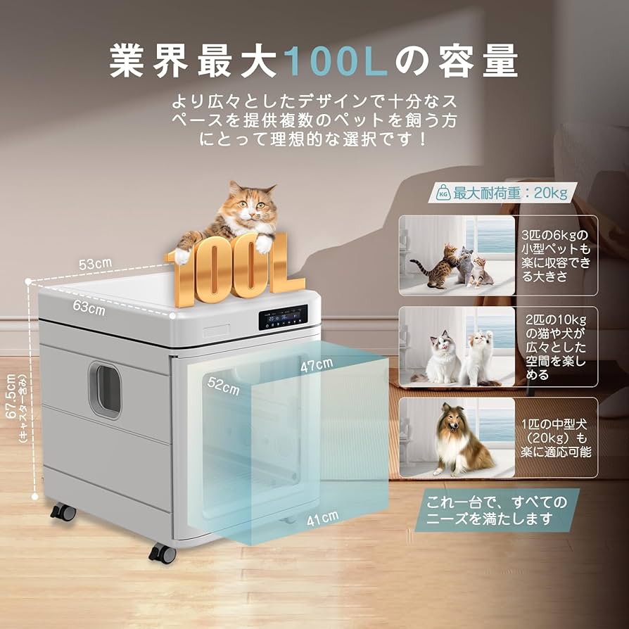 Amazon.co.jp: ペットドライルーム 犬 猫 兼用 ドライハウス ボックス