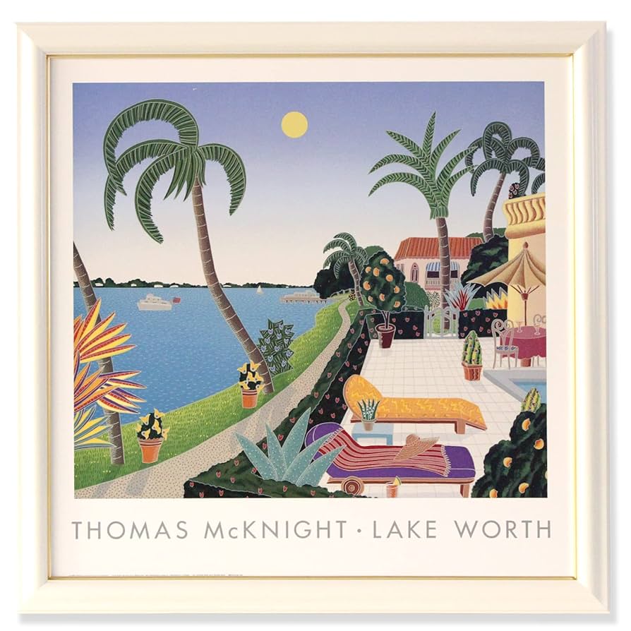 額装済/Mustique/トーマス マックナイト/ポスター/インテリア/アート
