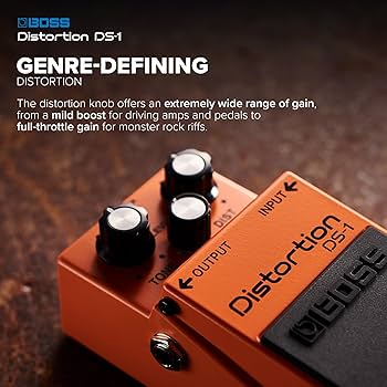 Amazon.com: BOSS DS-1 Distortion | Compact Distortion Pedal | The