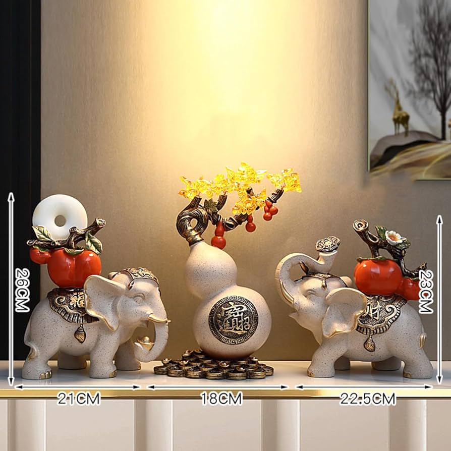 Amazon.co.jp: 置物 風水 玄関 卓上 オーナメント ひょうたん 様式1