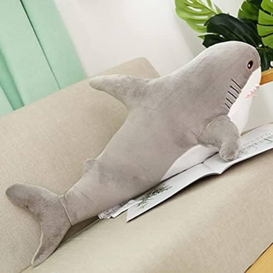 Amazon｜特大さめ抱き枕 サメぬいぐるみ グレー shark 抱き枕 大きい