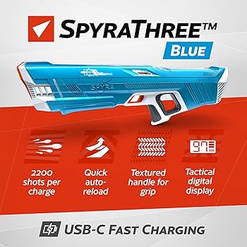 Amazon | スパイラ(Spyra) ハイテク電動ウォーターガン 水鉄砲