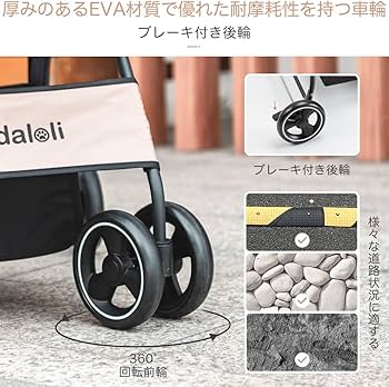 Amazon | Pandaloli ペットカート ベビーカー 犬 バギー:小型犬 中型犬