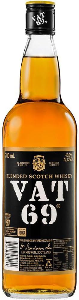 Amazon.co.jp: スコッチ ウイスキー VAT 69（バット）700ml［並行輸入